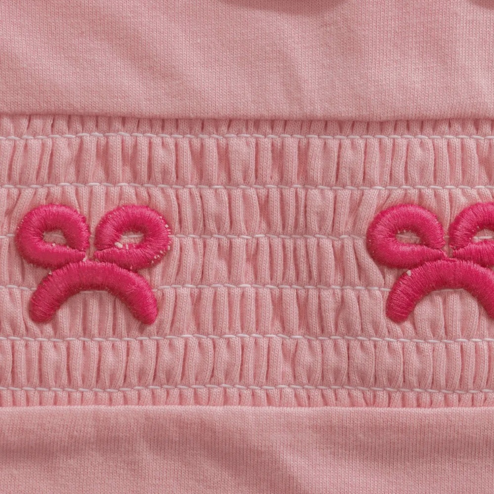Pink Baby Romper with White Collar - Picture 5 of 5